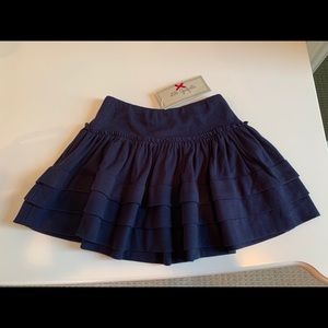 Lili Gaufrette Jersey Navy skirt 3T